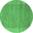 thumbnail image 1 of Ahgly Company Indoor Round Abstract Emerald Green Contemporary Area Rugs, 3' Round, 1 of 4