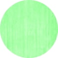 thumbnail image 1 of Ahgly Company Indoor Round Abstract Emerald Green Contemporary Area Rugs, 4' Round, 1 of 4