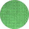 thumbnail image 1 of Ahgly Company Indoor Round Abstract Emerald Green Contemporary Area Rugs, 7' Round, 1 of 4