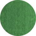 thumbnail image 1 of Ahgly Company Indoor Round Abstract Emerald Green Contemporary Area Rugs, 7' Round, 1 of 4