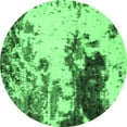thumbnail image 1 of Ahgly Company Indoor Round Abstract Emerald Green Modern Area Rugs, 7' Round, 1 of 4
