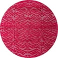 thumbnail image 1 of Ahgly Company Indoor Round Abstract Ferrari Red Area Rugs, 7' Round, 1 of 2