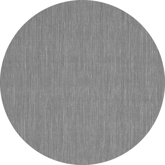 Ahgly Company Indoor Round Abstract Gray Contemporary Area Rugs, 3' Round