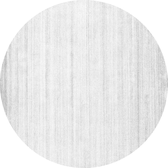 Ahgly Company Indoor Round Abstract Gray Contemporary Area Rugs, 3' Round