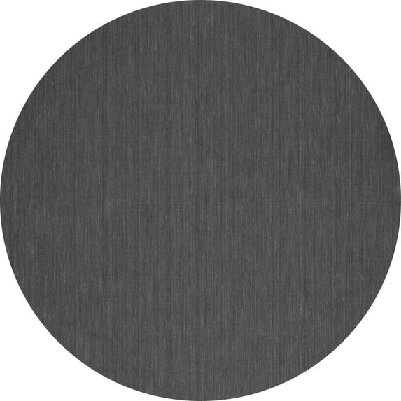Ahgly Company Indoor Round Abstract Gray Contemporary Area Rugs, 3' Round