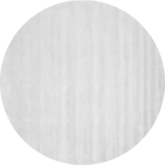 Ahgly Company Indoor Round Abstract Gray Contemporary Area Rugs, 4' Round