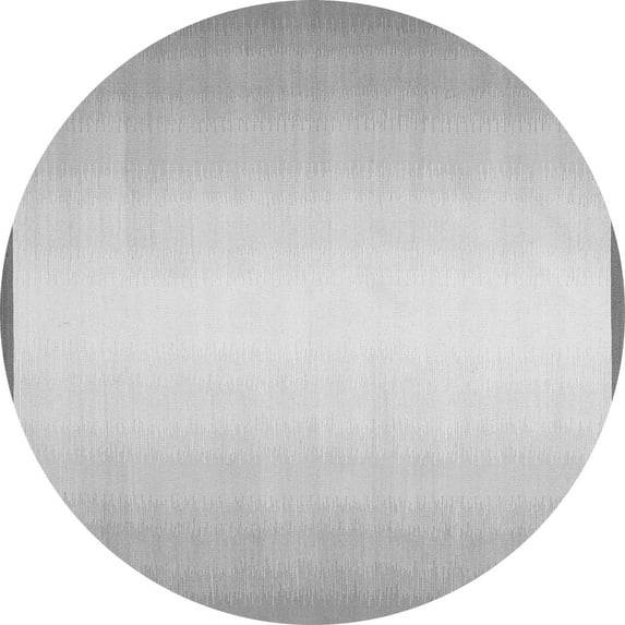 Ahgly Company Indoor Round Abstract Gray Contemporary Area Rugs, 5' Round