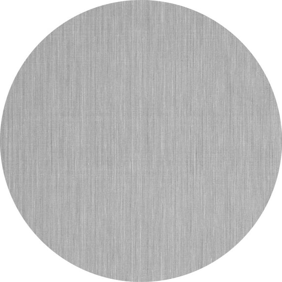 Ahgly Company Indoor Round Abstract Gray Contemporary Area Rugs, 6' Round