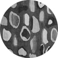 thumbnail image 1 of Ahgly Company Indoor Round Abstract Gray Modern Area Rugs, 7' Round, 1 of 4