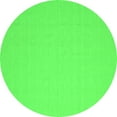 thumbnail image 1 of Ahgly Company Indoor Round Abstract Green Contemporary Area Rugs, 4' Round, 1 of 1
