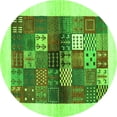 thumbnail image 1 of Ahgly Company Indoor Round Abstract Green Contemporary Area Rugs, 5' Round, 1 of 1