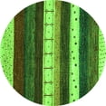 thumbnail image 1 of Ahgly Company Indoor Round Abstract Green Contemporary Area Rugs, 8' Round, 1 of 1