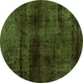 thumbnail image 1 of Ahgly Company Indoor Round Abstract Green Modern Area Rugs, 4' Round, 1 of 4