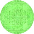 thumbnail image 1 of Ahgly Company Indoor Round Abstract Green Modern Area Rugs, 5' Round, 1 of 4