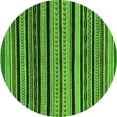 thumbnail image 1 of Ahgly Company Indoor Round Abstract Green Modern Area Rugs, 5' Round, 1 of 4