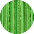 thumbnail image 1 of Ahgly Company Indoor Round Abstract Green Modern Area Rugs, 7' Round, 1 of 4