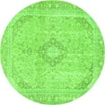 thumbnail image 1 of Ahgly Company Indoor Round Abstract Green Modern Area Rugs, 7' Round, 1 of 4
