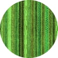 thumbnail image 1 of Ahgly Company Indoor Round Abstract Green Modern Area Rugs, 7' Round, 1 of 4