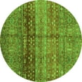 thumbnail image 1 of Ahgly Company Indoor Round Abstract Green Modern Area Rugs, 8' Round, 1 of 4