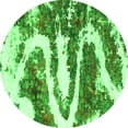 thumbnail image 1 of Ahgly Company Indoor Round Abstract Green Modern Area Rugs, 8' Round, 1 of 4