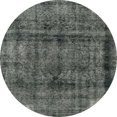 thumbnail image 1 of Ahgly Company Indoor Round Abstract Light Black Area Rugs, 8' Round, 1 of 6