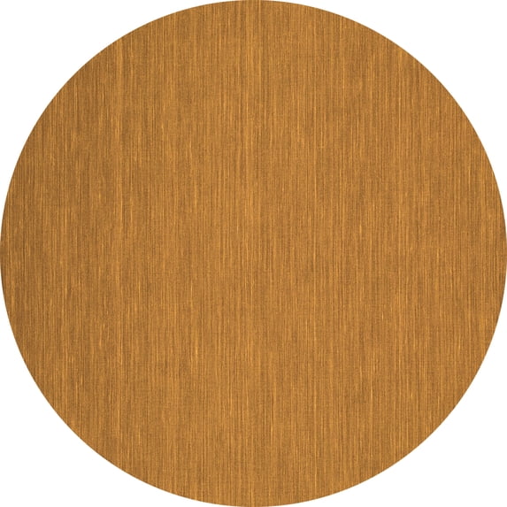 Ahgly Company Indoor Round Abstract Orange Contemporary Area Rugs, 5' Round