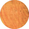 thumbnail image 1 of Ahgly Company Indoor Round Abstract Orange Modern Area Rugs, 6' Round, 1 of 4
