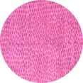 thumbnail image 1 of Ahgly Company Indoor Round Abstract Pink Modern Area Rugs, 3' Round, 1 of 4