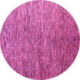 thumbnail image 1 of Ahgly Company Indoor Round Abstract Pink Modern Area Rugs, 3' Round, 1 of 4