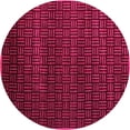 thumbnail image 1 of Ahgly Company Indoor Round Abstract Pink Modern Area Rugs, 4' Round, 1 of 4