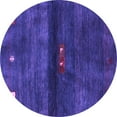 thumbnail image 1 of Ahgly Company Indoor Round Abstract Purple Contemporary Area Rugs, 7' Round, 1 of 4