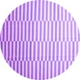thumbnail image 1 of Ahgly Company Indoor Round Abstract Purple Contemporary Area Rugs, 7' Round, 1 of 4