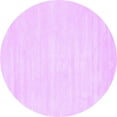 thumbnail image 1 of Ahgly Company Indoor Round Abstract Purple Contemporary Area Rugs, 7' Round, 1 of 4