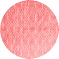 thumbnail image 1 of Ahgly Company Indoor Round Abstract Red Contemporary Area Rugs, 3' Round, 1 of 4