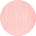 thumbnail image 1 of Ahgly Company Indoor Round Abstract Red Contemporary Area Rugs, 4' Round, 1 of 4