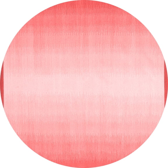 Ahgly Company Indoor Round Abstract Red Contemporary Area Rugs, 4' Round