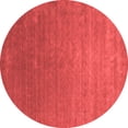 thumbnail image 1 of Ahgly Company Indoor Round Abstract Red Contemporary Area Rugs, 4' Round, 1 of 4