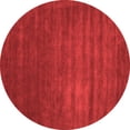 thumbnail image 1 of Ahgly Company Indoor Round Abstract Red Contemporary Area Rugs, 4' Round, 1 of 4