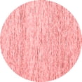 thumbnail image 1 of Ahgly Company Indoor Round Abstract Red Contemporary Area Rugs, 4' Round, 1 of 4