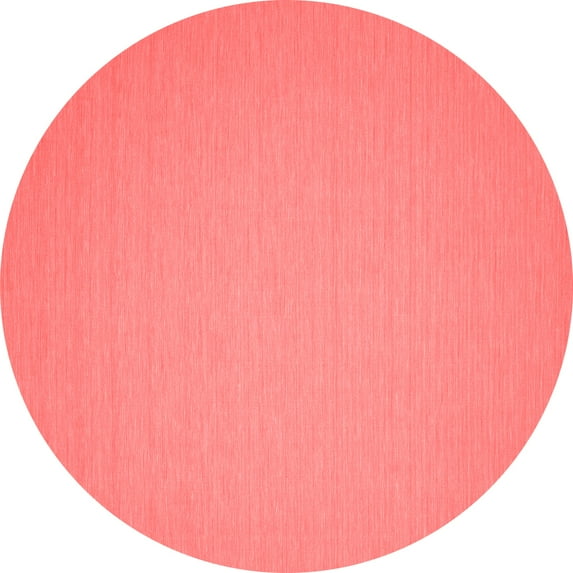 Ahgly Company Indoor Round Abstract Red Contemporary Area Rugs, 4' Round