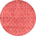 thumbnail image 1 of Ahgly Company Indoor Round Abstract Red Contemporary Area Rugs, 6' Round, 1 of 4