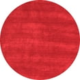 thumbnail image 1 of Ahgly Company Indoor Round Abstract Red Contemporary Area Rugs, 6' Round, 1 of 4