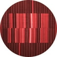 thumbnail image 1 of Ahgly Company Indoor Round Abstract Red Contemporary Area Rugs, 6' Round, 1 of 4
