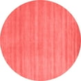 thumbnail image 1 of Ahgly Company Indoor Round Abstract Red Contemporary Area Rugs, 7' Round, 1 of 4