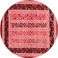 thumbnail image 1 of Ahgly Company Indoor Round Abstract Red Contemporary Area Rugs, 8' Round, 1 of 4