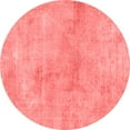 thumbnail image 1 of Ahgly Company Indoor Round Abstract Red Modern Area Rugs, 3' Round, 1 of 4