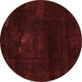 thumbnail image 1 of Ahgly Company Indoor Round Abstract Red Modern Area Rugs, 3' Round, 1 of 4
