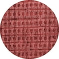thumbnail image 1 of Ahgly Company Indoor Round Abstract Red Modern Area Rugs, 6' Round, 1 of 4