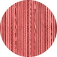thumbnail image 1 of Ahgly Company Indoor Round Abstract Red Modern Area Rugs, 6' Round, 1 of 4