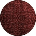 thumbnail image 1 of Ahgly Company Indoor Round Abstract Red Modern Area Rugs, 7' Round, 1 of 4